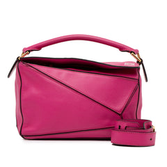 Small Calfskin Puzzle Satchel