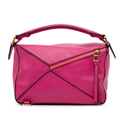 Small Calfskin Puzzle Satchel