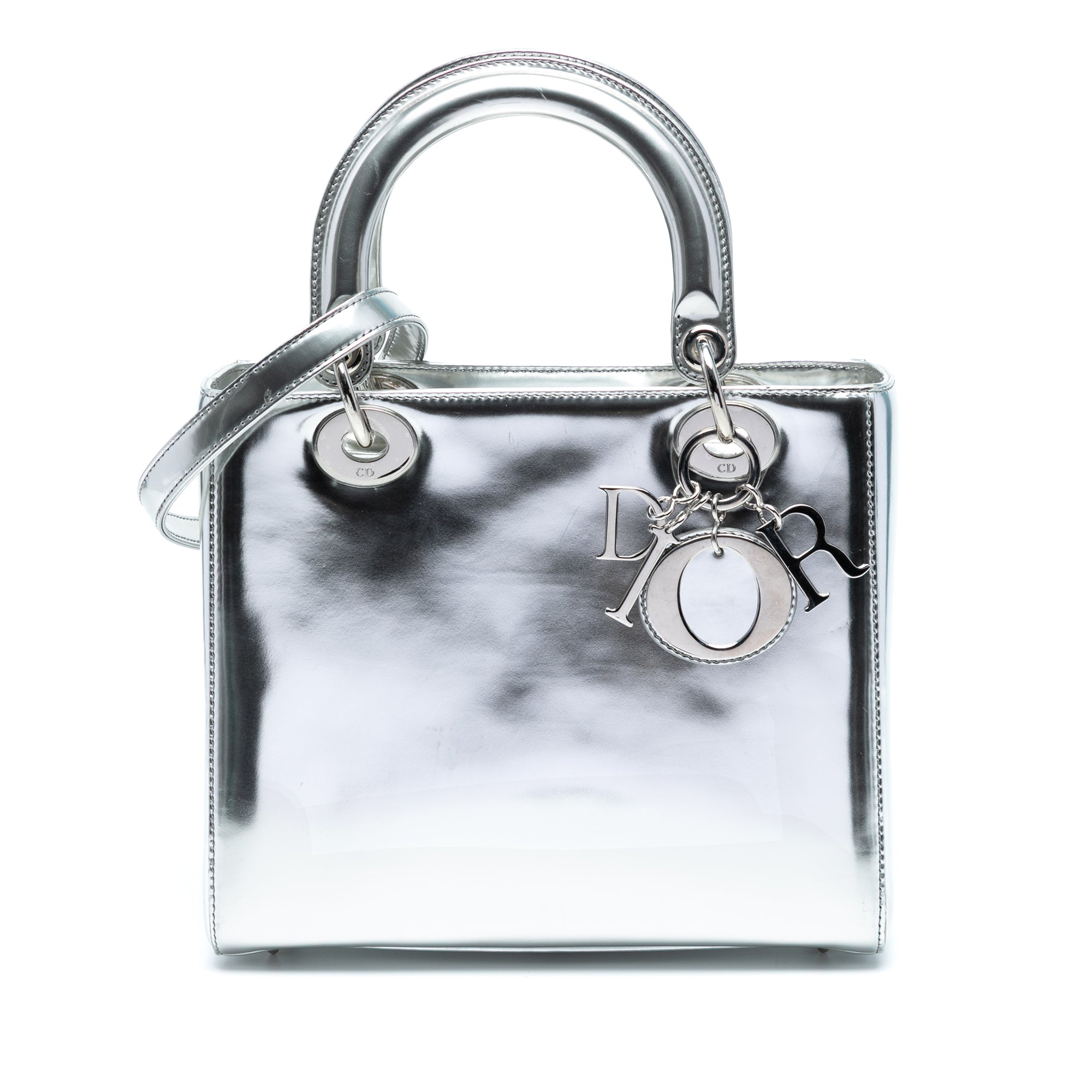 Medium Metallic Patent Lady Dior