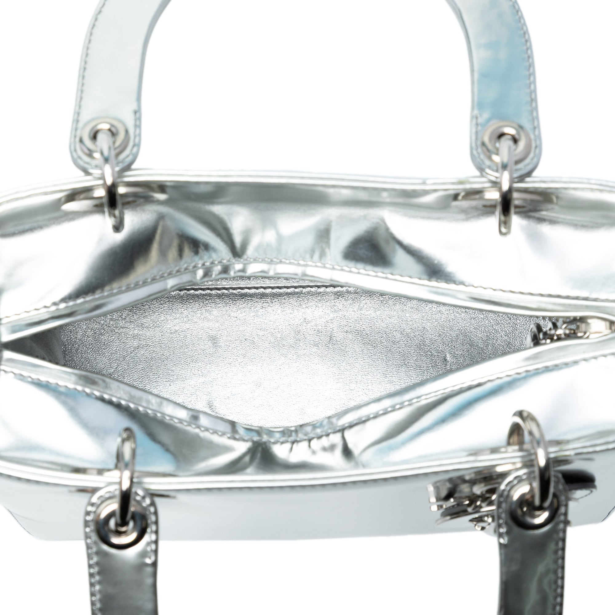 Medium Metallic Patent Lady Dior