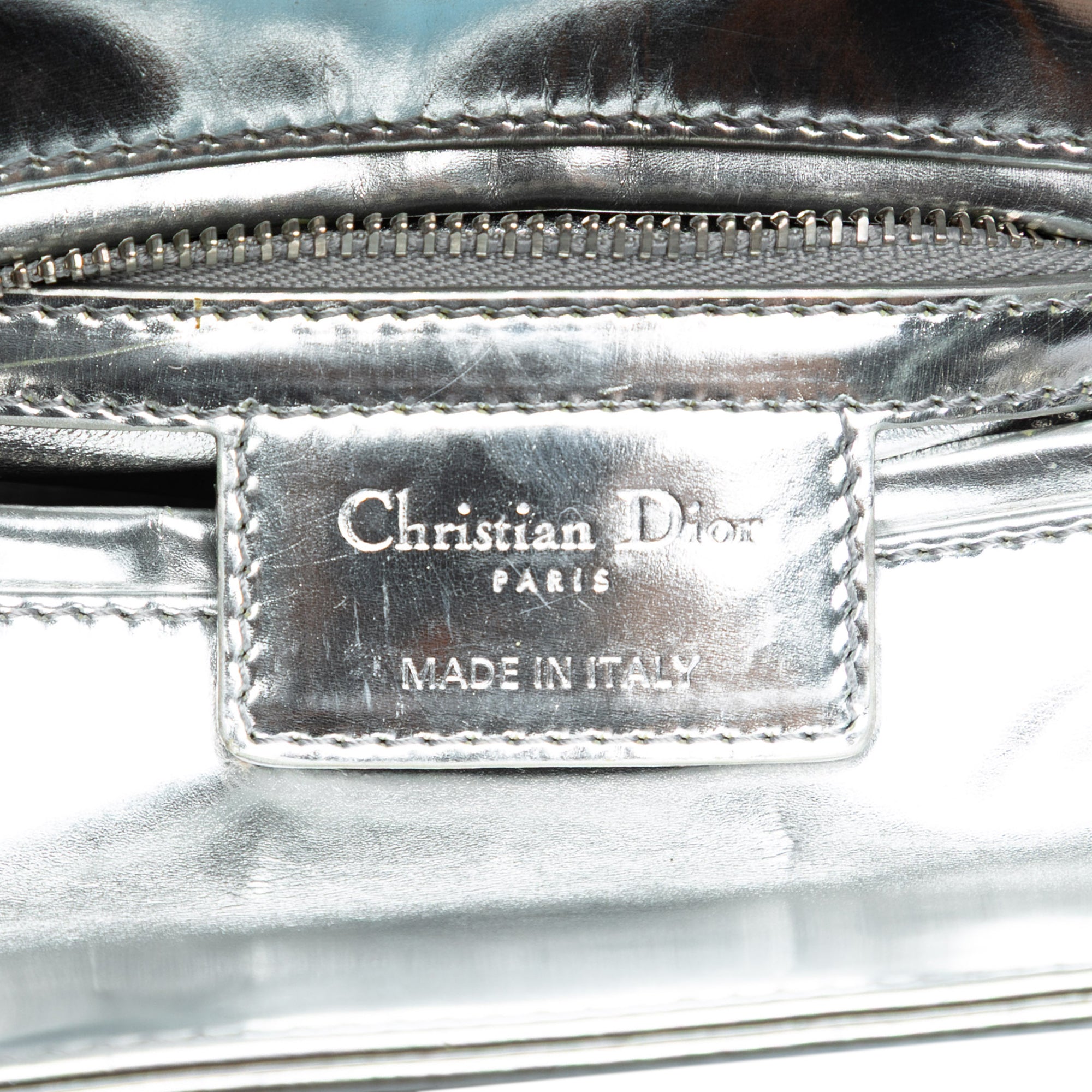Medium Metallic Patent Lady Dior