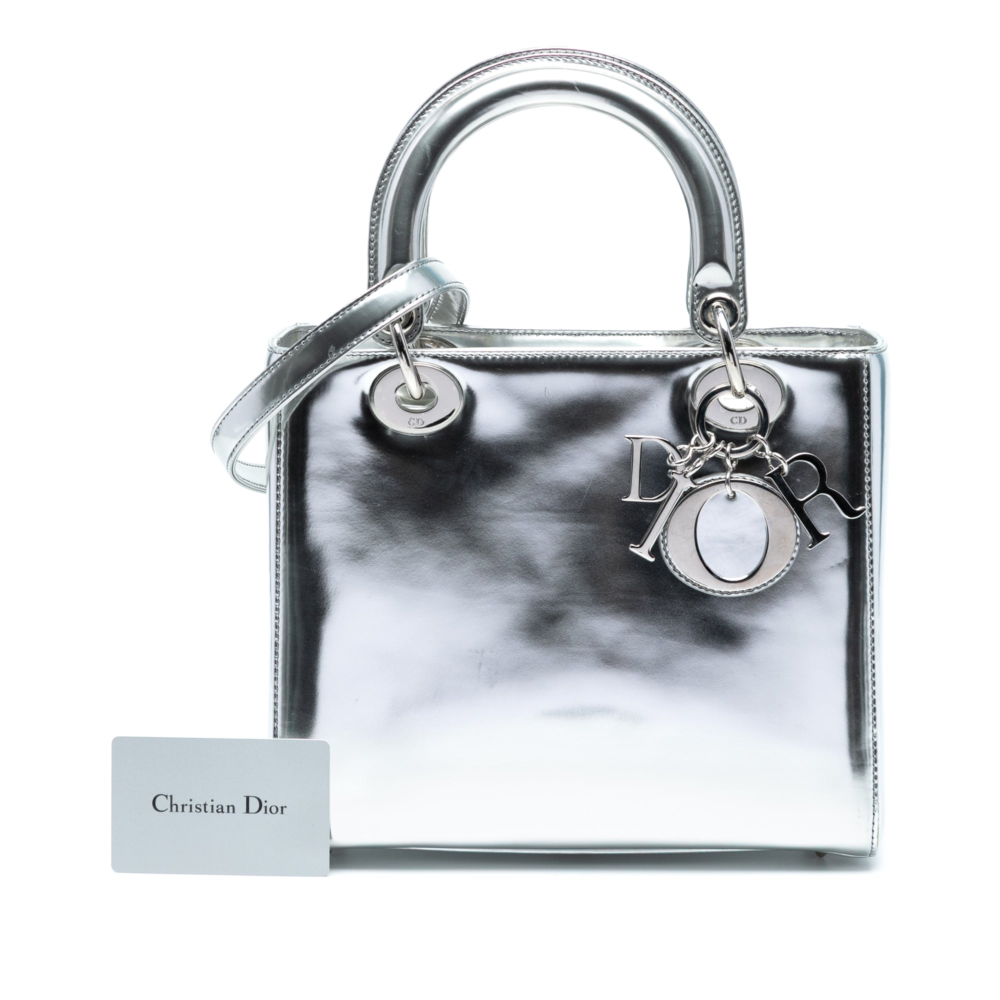 Medium Metallic Patent Lady Dior