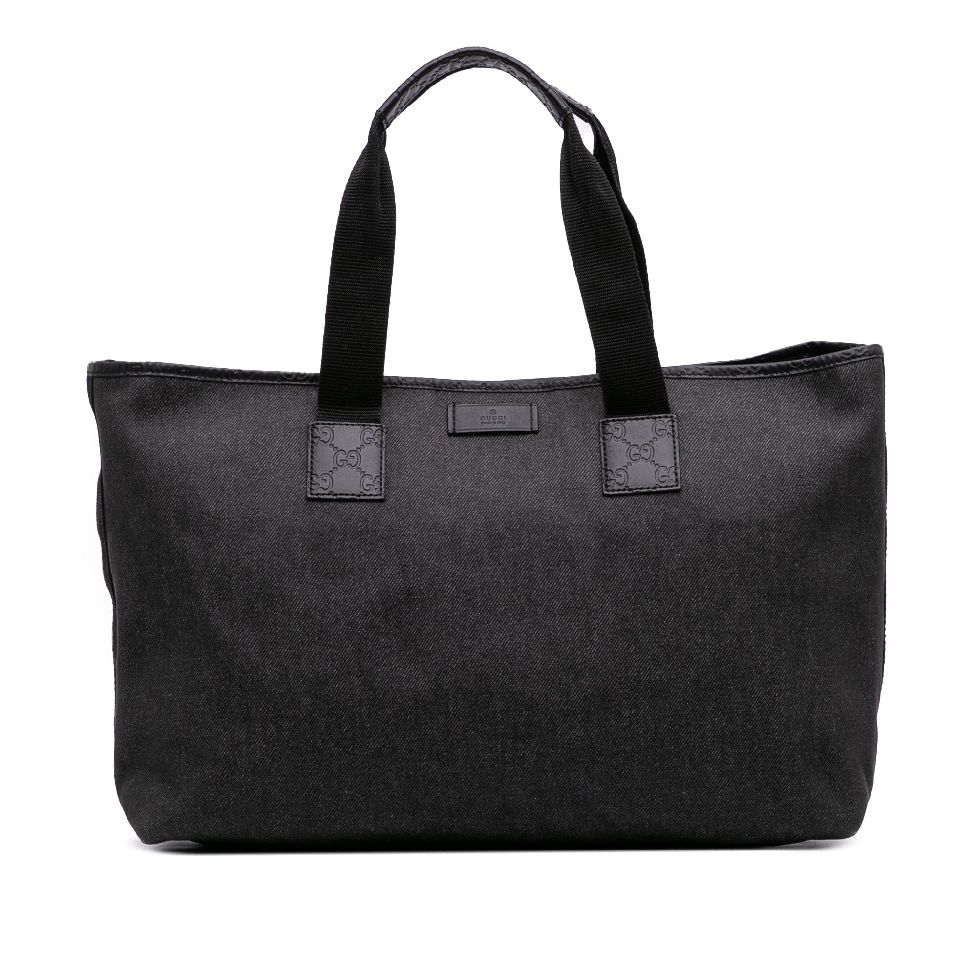 Guccissima Trimmed Denim Tote