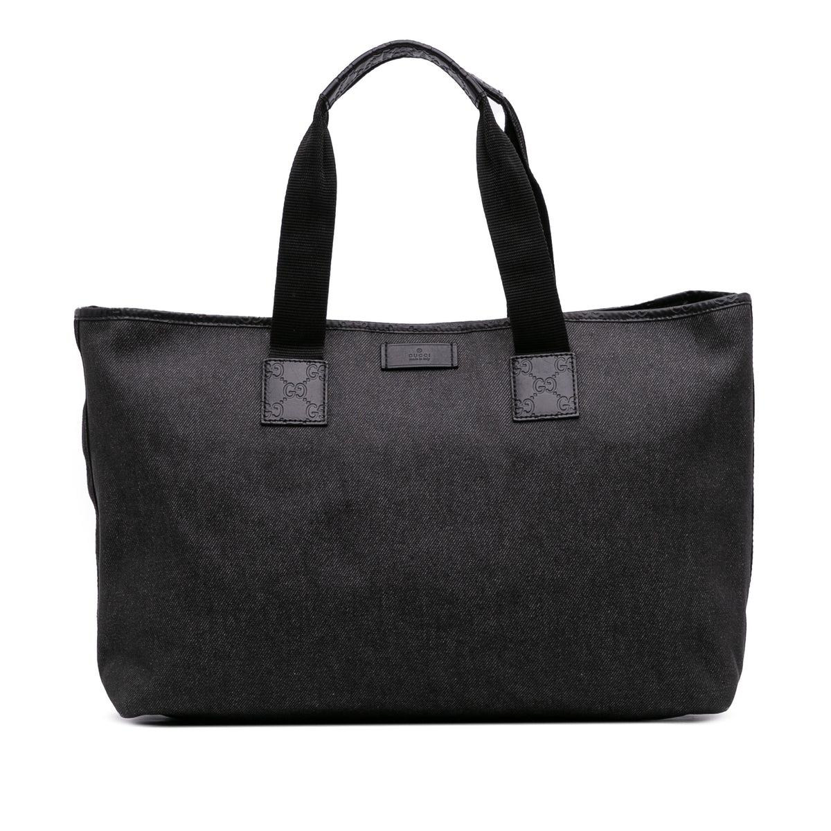 Guccissima Trimmed Denim Tote