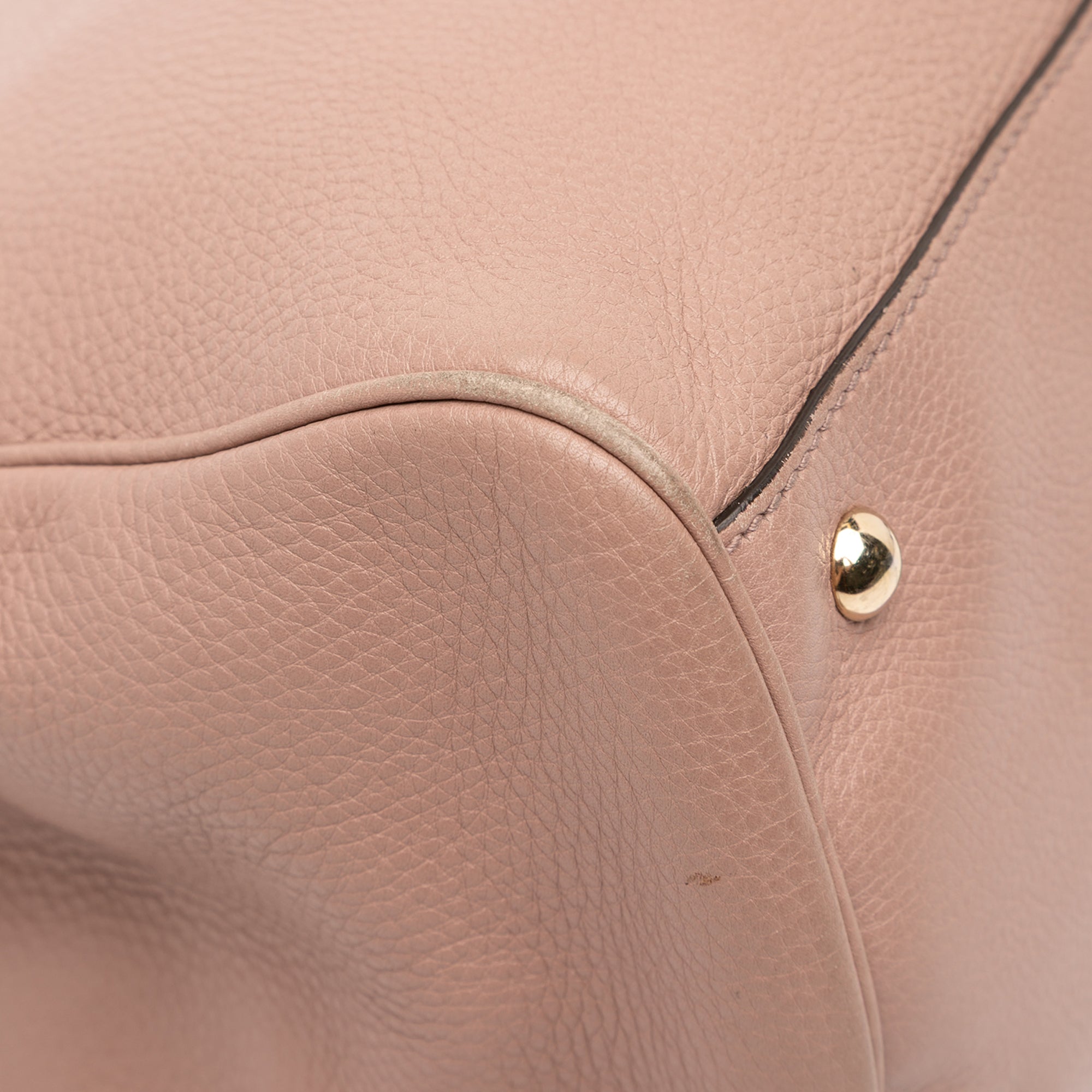 Medium Calfskin Bamboo Shopper Satchel