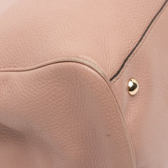 Medium Calfskin Bamboo Shopper Satchel