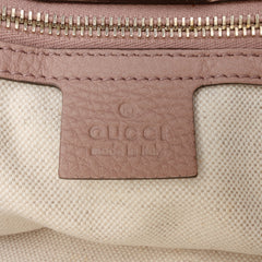 Medium Calfskin Bamboo Shopper Satchel