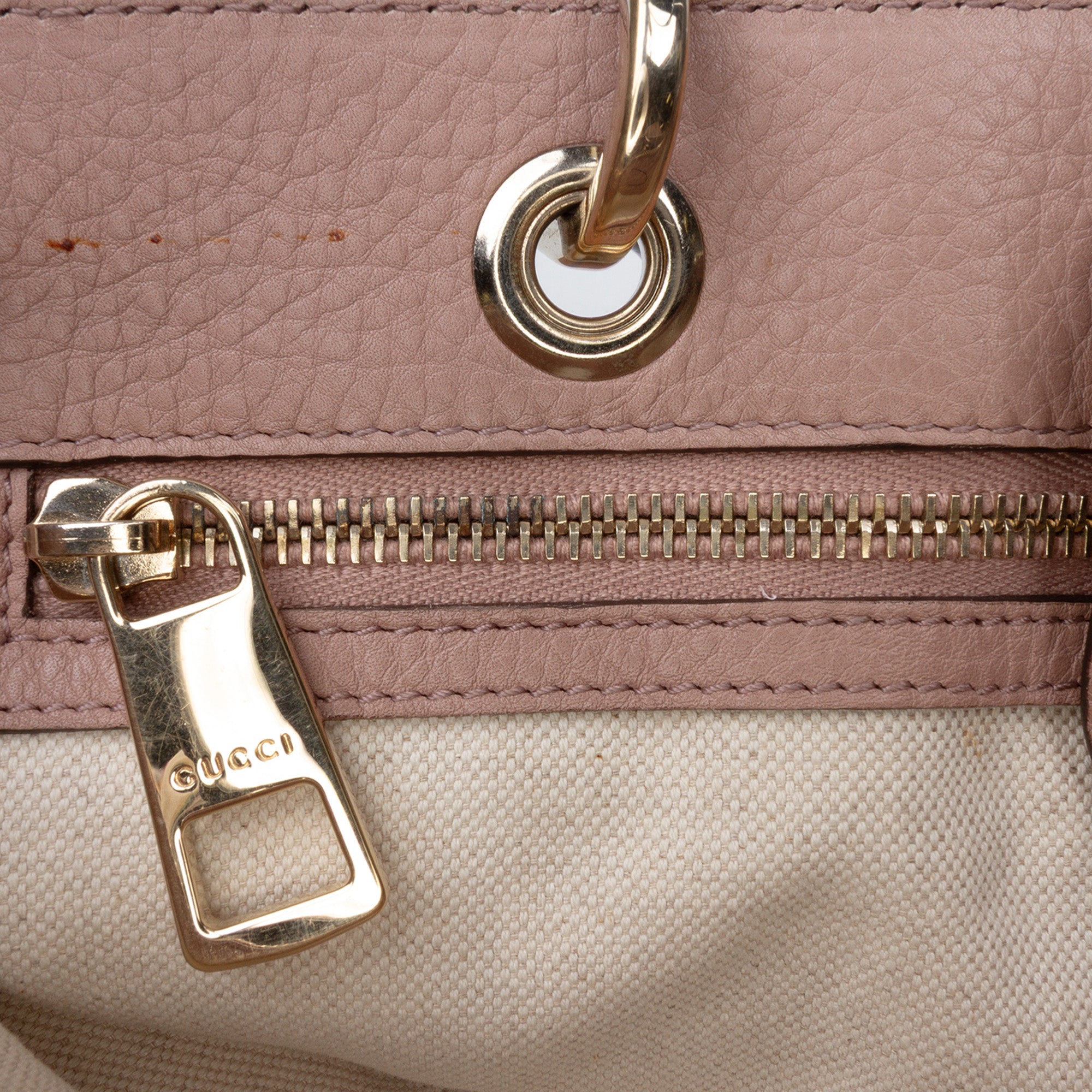 Medium Calfskin Bamboo Shopper Satchel