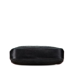 CC Quilted Lambskin Kiss Lock Frame Top Handle Bag