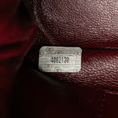 CC Quilted Lambskin Kiss Lock Frame Top Handle Bag