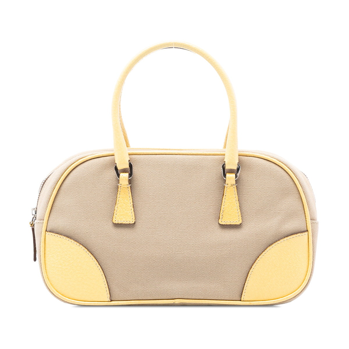 Cinghiale Trimmed Canvas Canapa Bauletto Bag