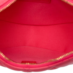 Small Quilted Lambskin Chain Around Hook Hobo Bag