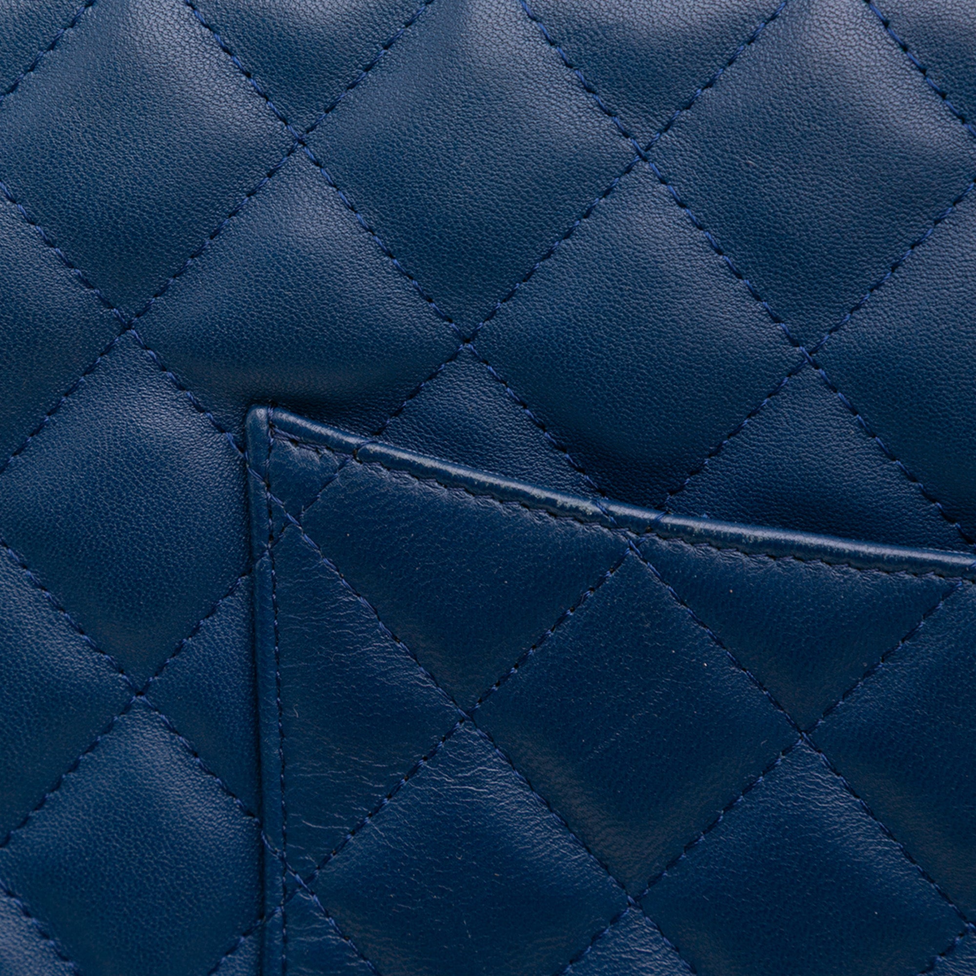 Large Quilted Lambskin O Case Clutch