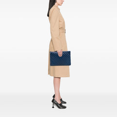 Large Quilted Lambskin O Case Clutch