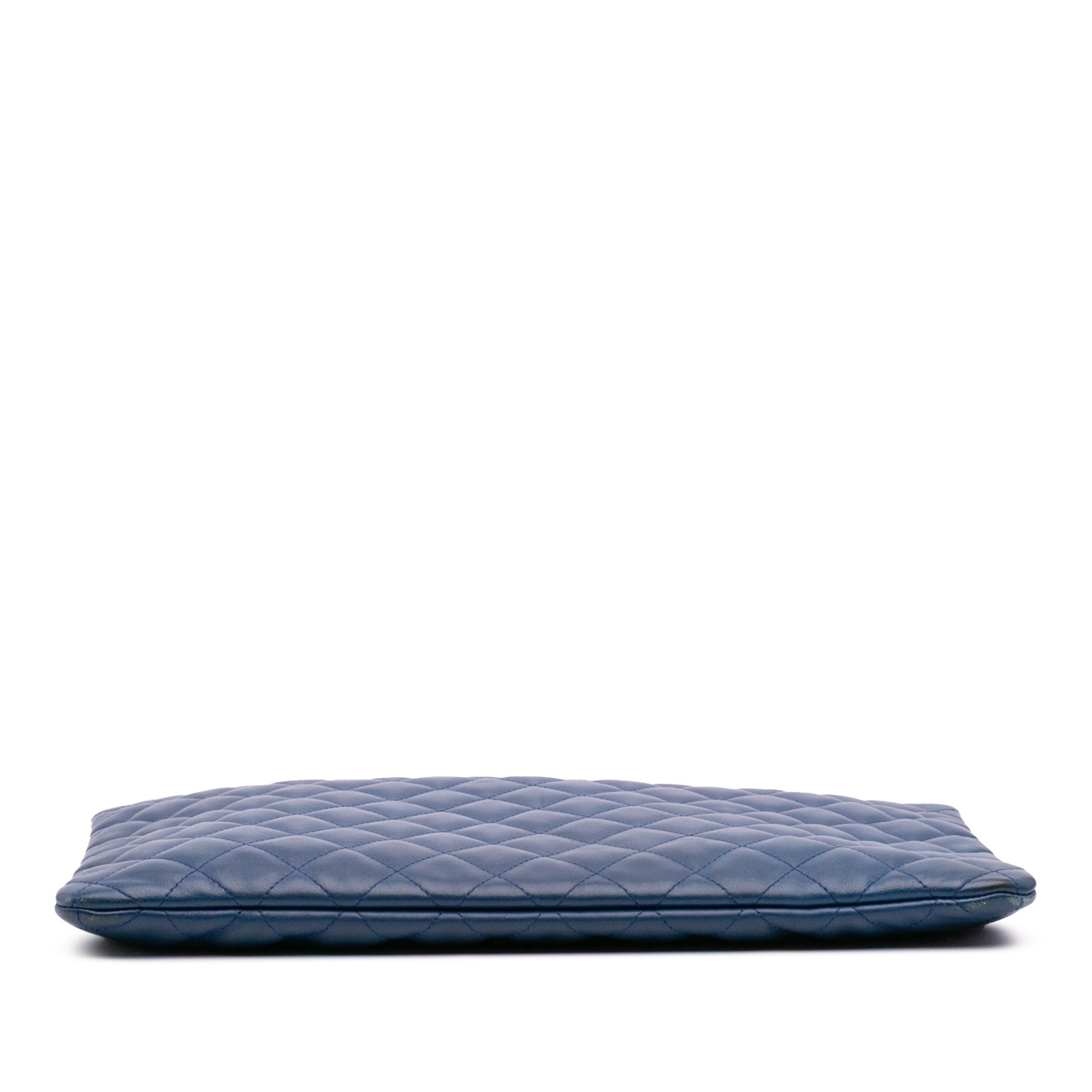 Large Quilted Lambskin O Case Clutch