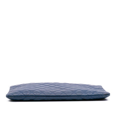 Large Quilted Lambskin O Case Clutch
