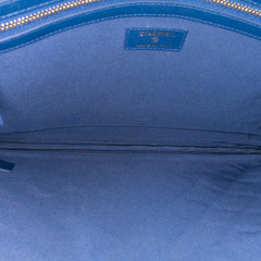 Large Quilted Lambskin O Case Clutch