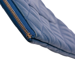 Large Quilted Lambskin O Case Clutch