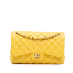Jumbo Classic Lambskin Double Flap