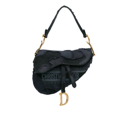 Embroidered Camouflage Saddle Bag