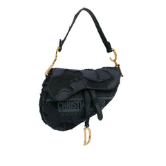 Embroidered Camouflage Saddle Bag