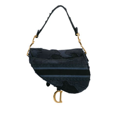 Embroidered Camouflage Saddle Bag