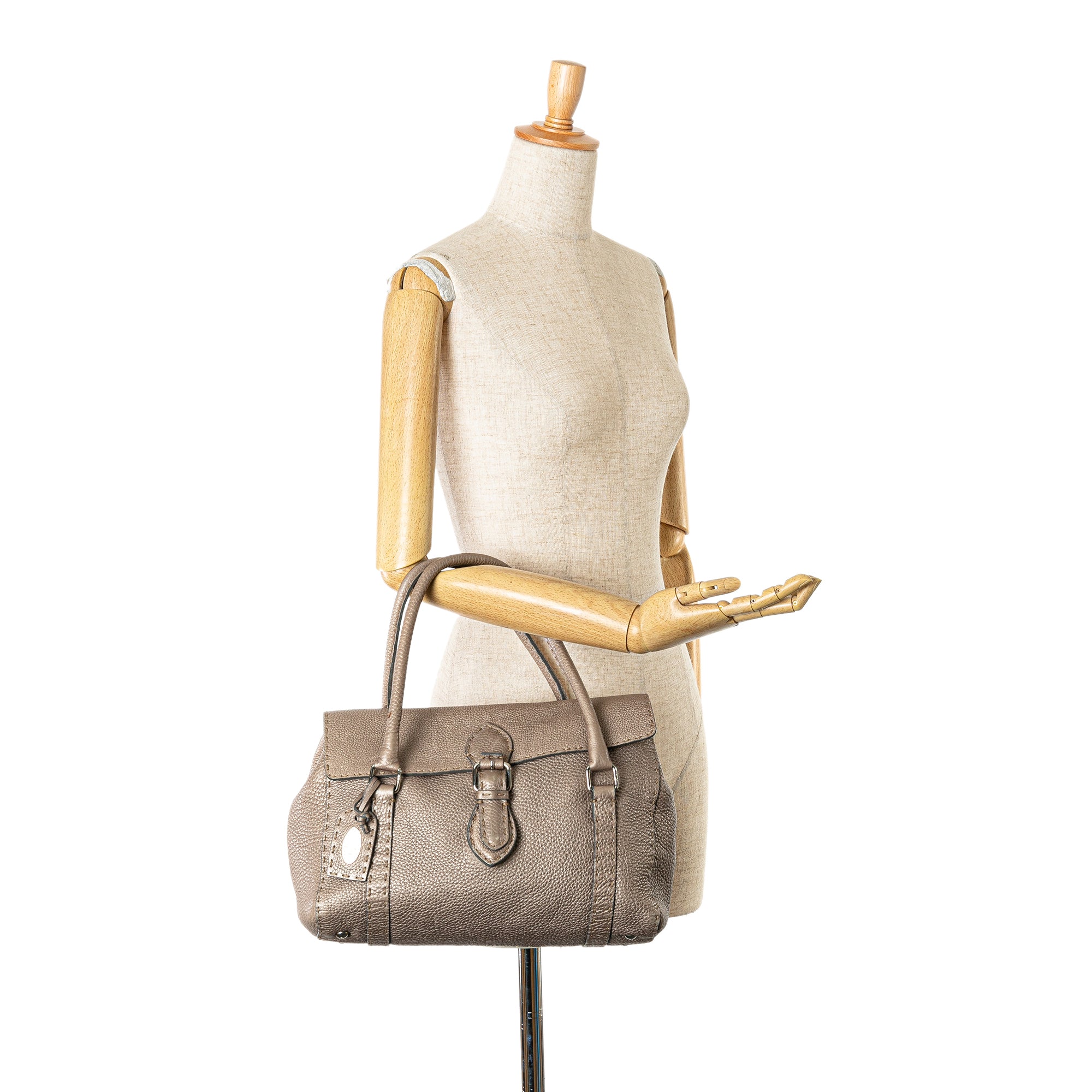 Leather Selleria Linda Handbag