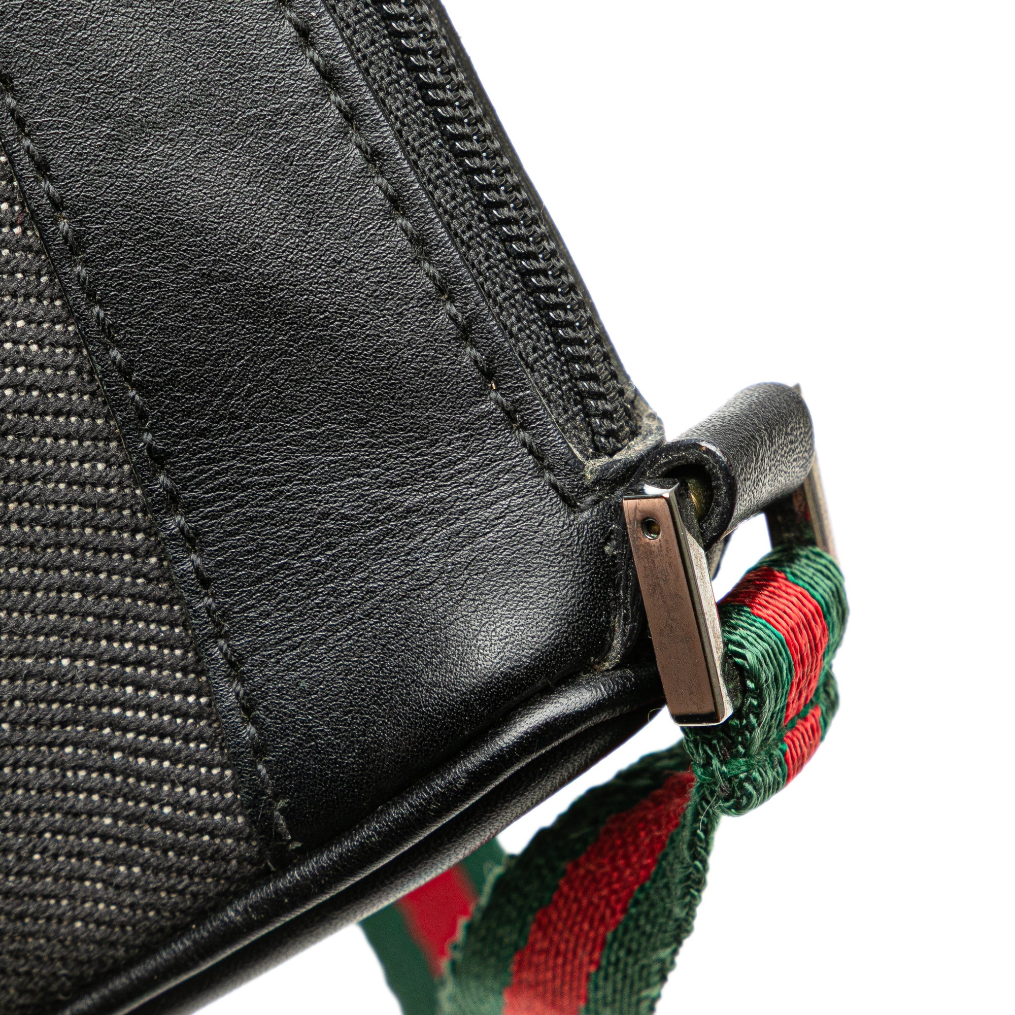 Denim Web Shoulder Bag