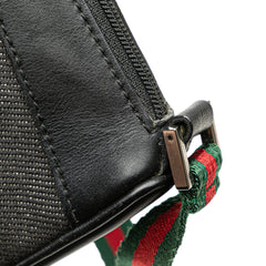 Denim Web Shoulder Bag