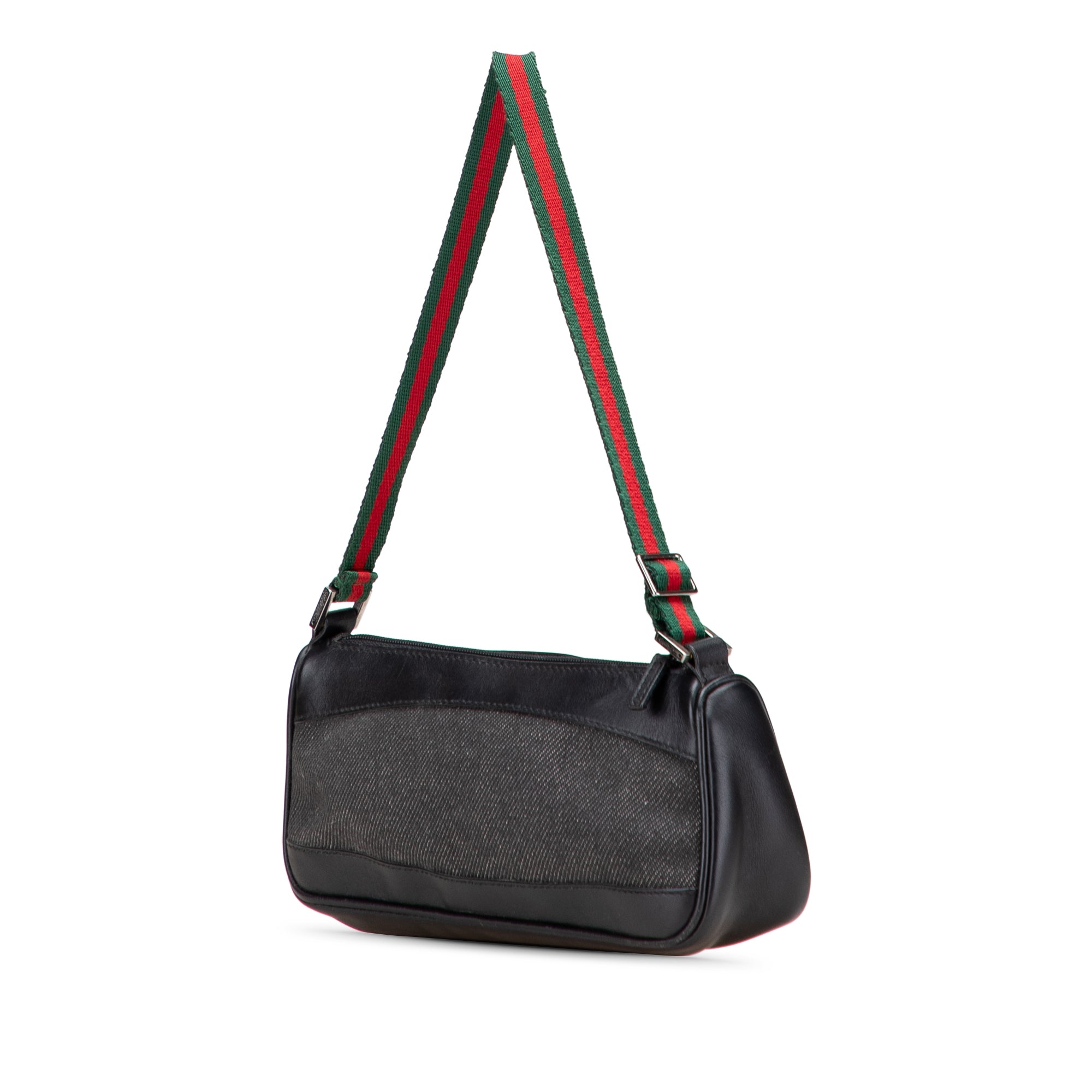Denim Web Shoulder Bag