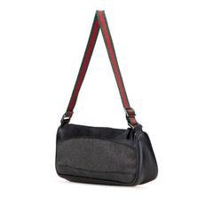 Denim Web Shoulder Bag