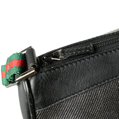 Denim Web Shoulder Bag