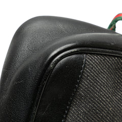 Denim Web Shoulder Bag