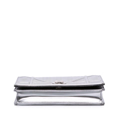 Metallic Patent Microcannage Diorama Wallet on Chain