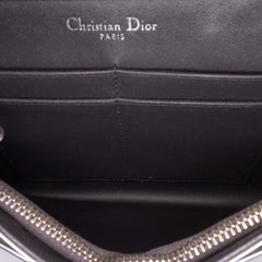 Metallic Patent Microcannage Diorama Wallet on Chain