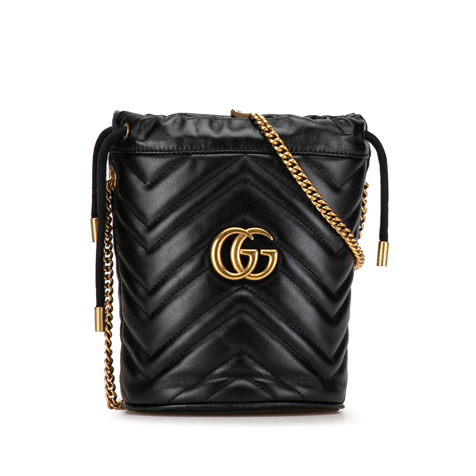 Mini GG Marmont Matelasse Bucket Bag_0