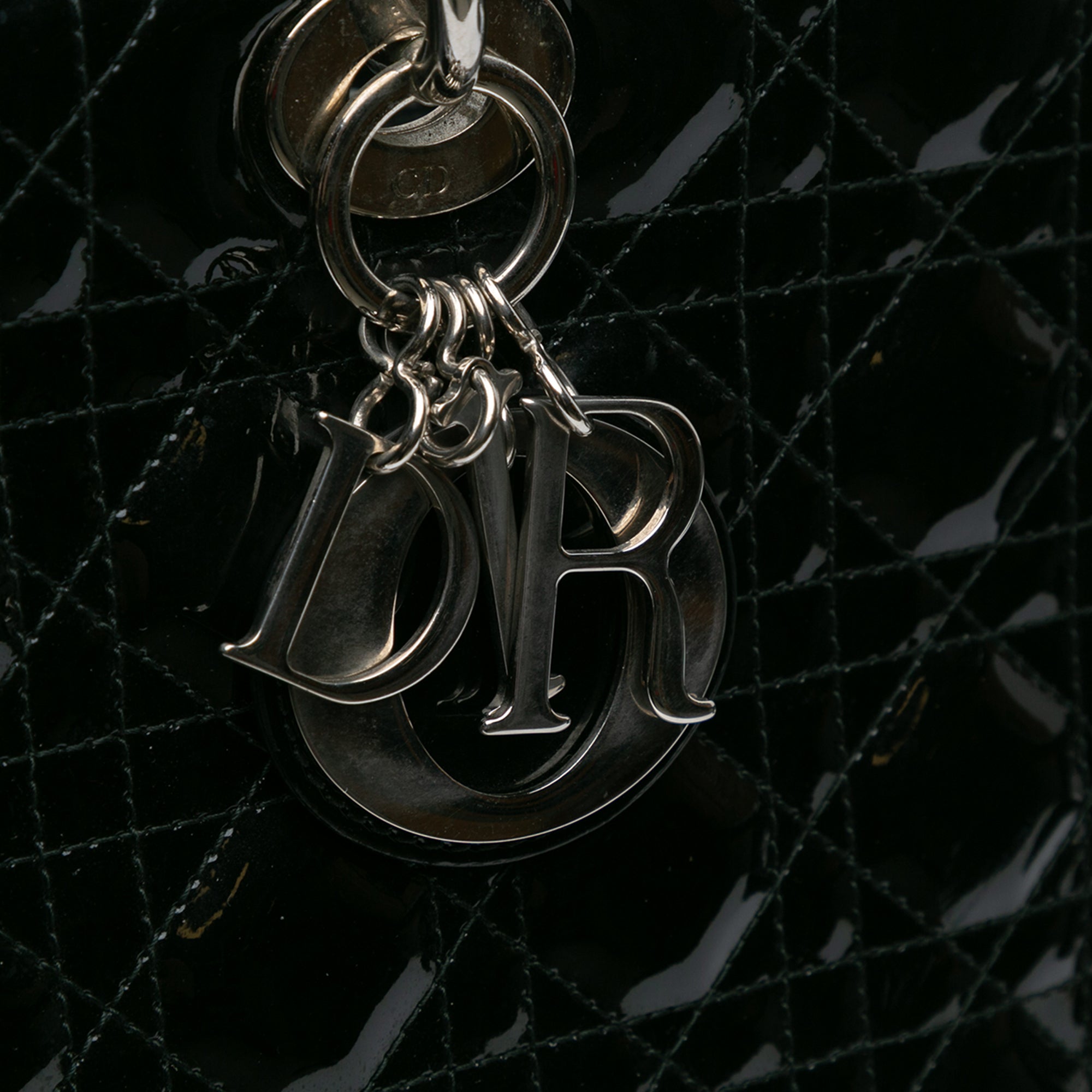 Large Patent Cannage Lady Dior