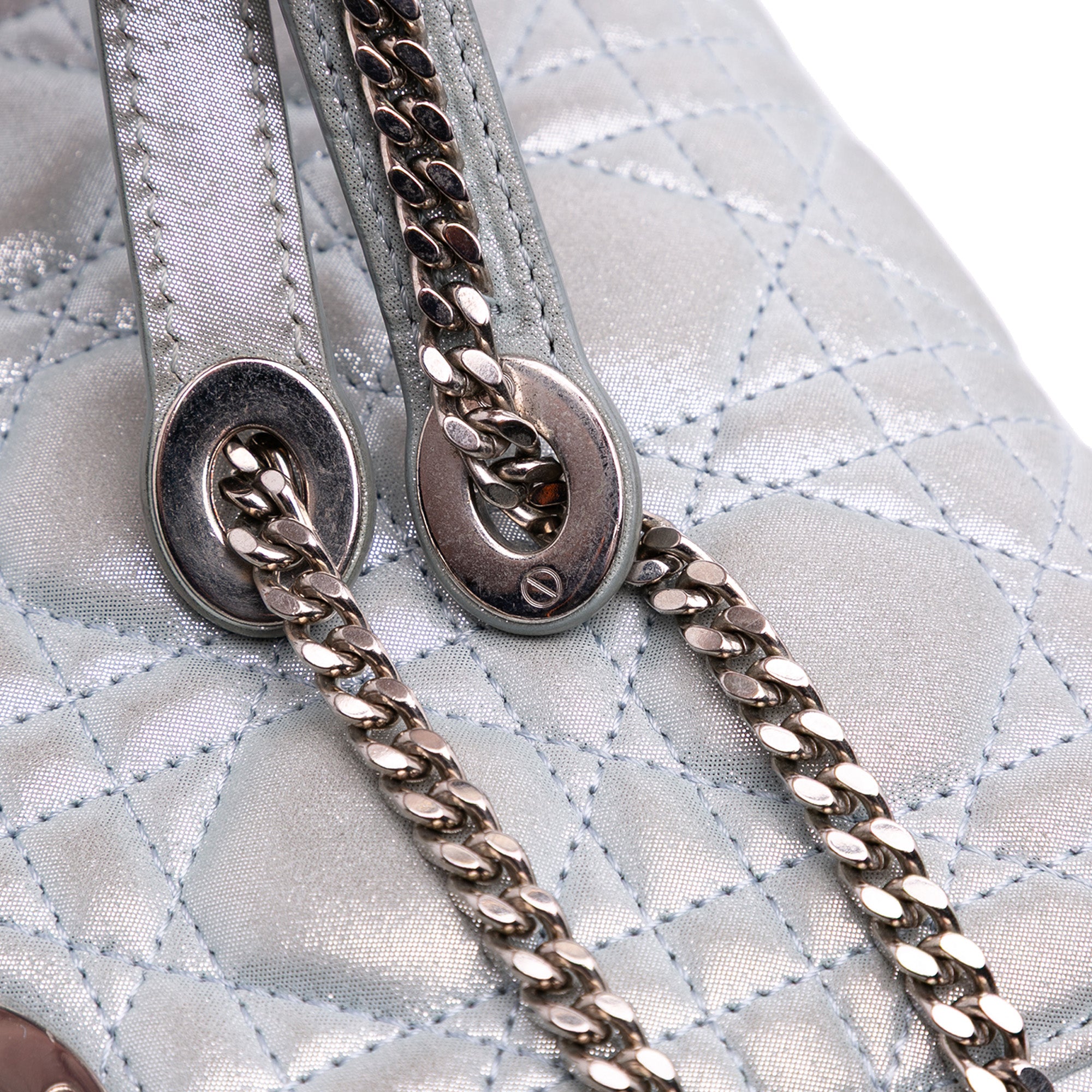 Mini Iridescent Lambskin Cannage Lady Dior