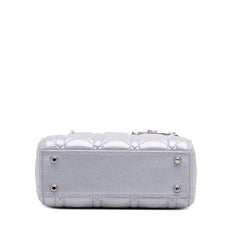 Mini Iridescent Lambskin Cannage Lady Dior