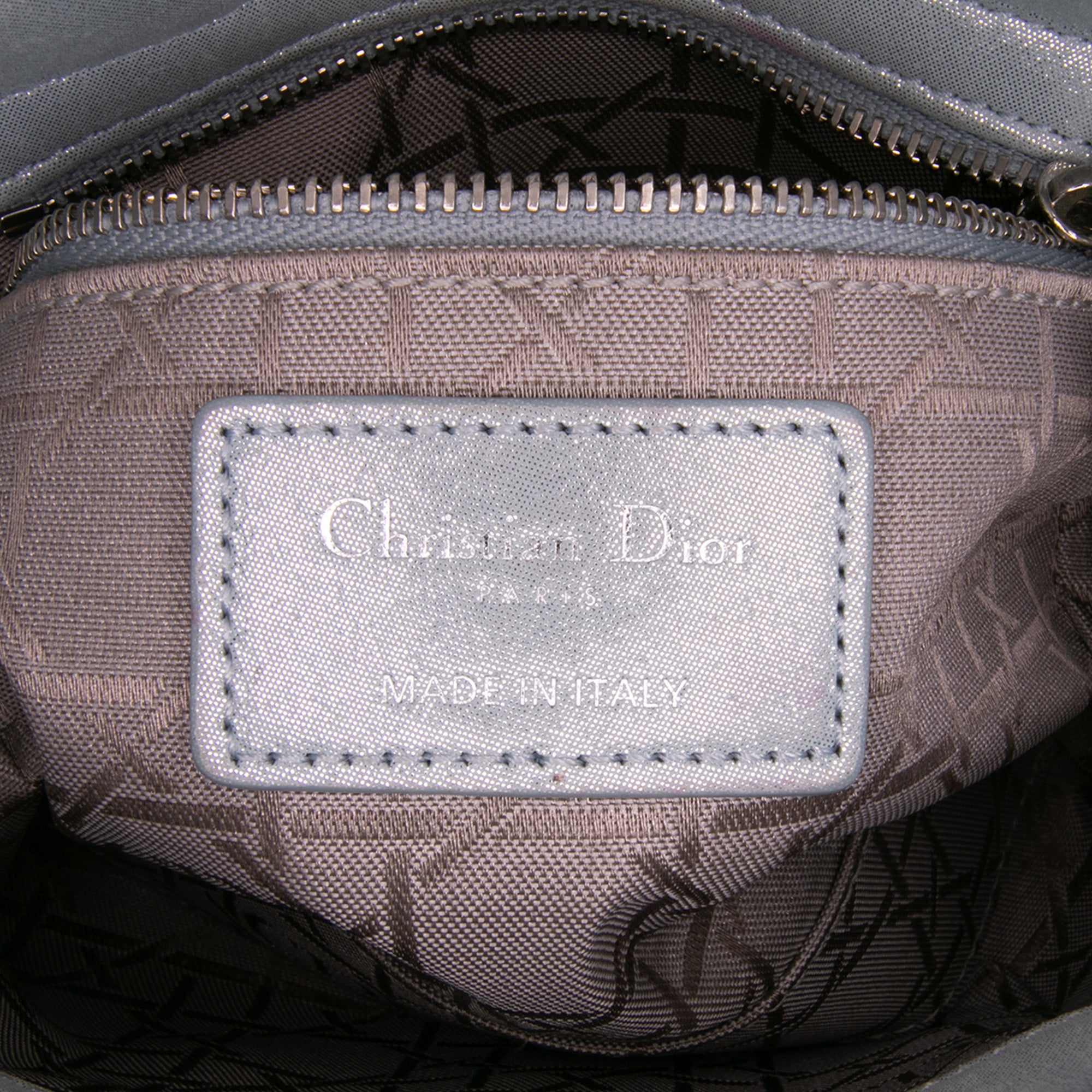 Mini Iridescent Lambskin Cannage Lady Dior