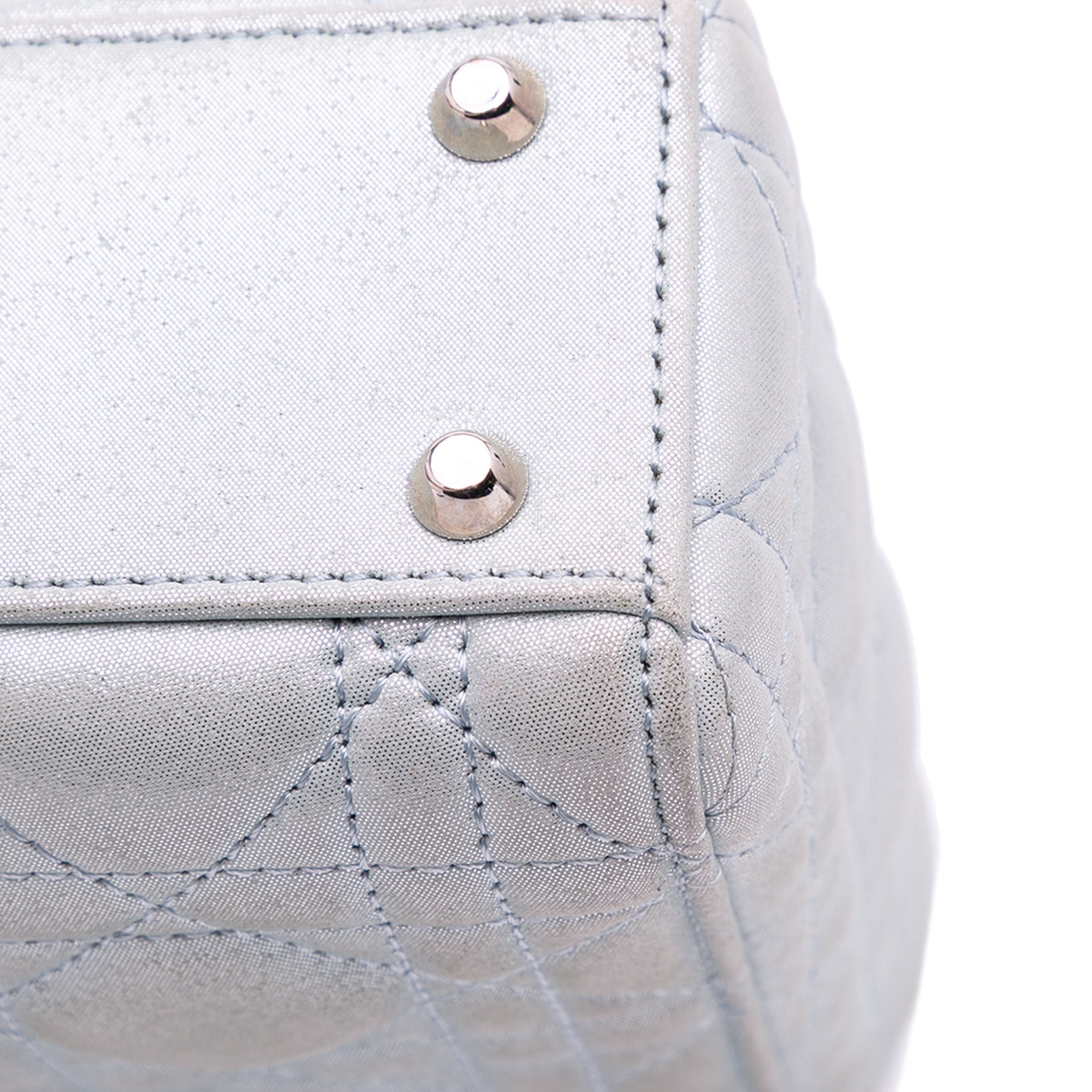 Mini Iridescent Lambskin Cannage Lady Dior