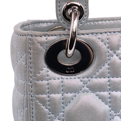 Mini Iridescent Lambskin Cannage Lady Dior