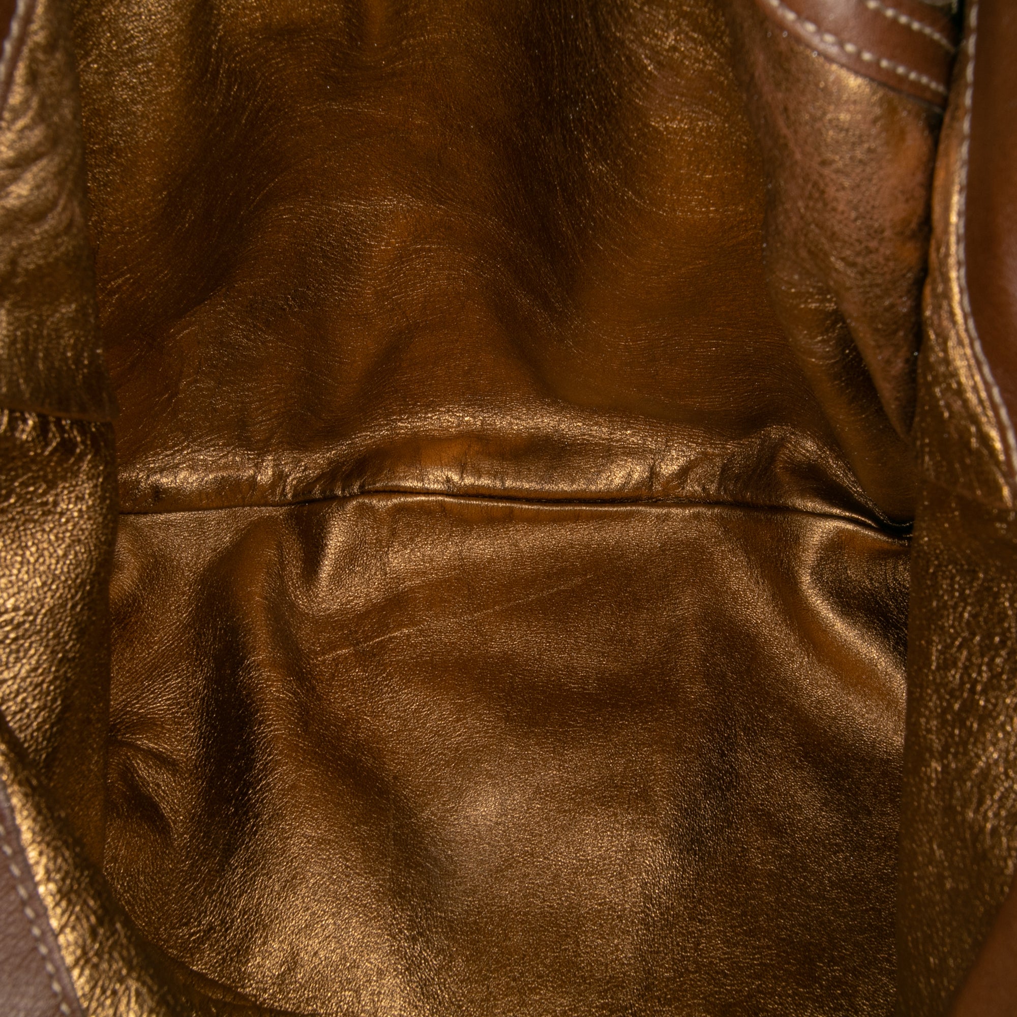 Large Crest Embossed Suede Indy Hobo