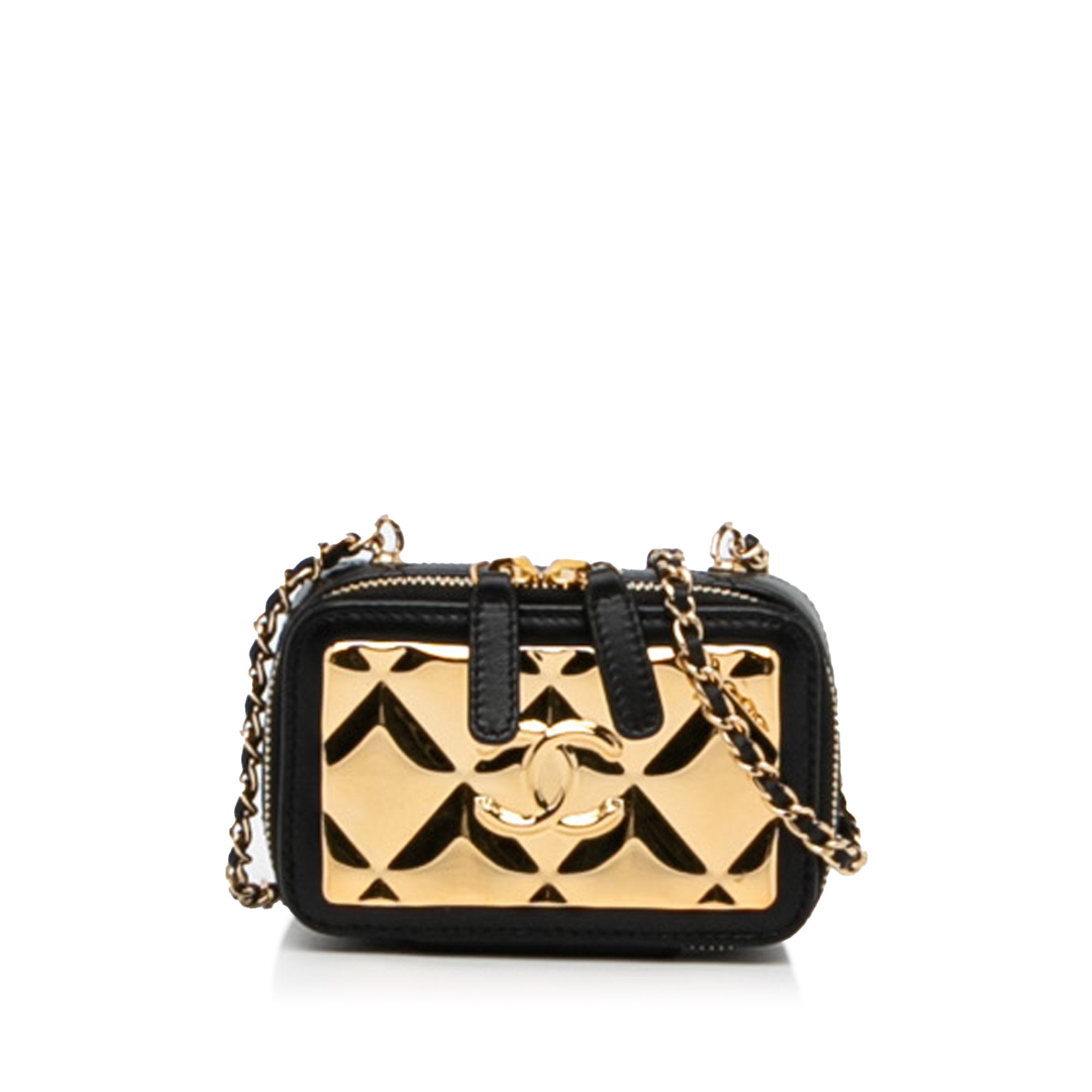 CC Quilted Golden Plate Vanity Crossbody