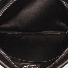 Satin Diamante Camellia Clutch with Chain