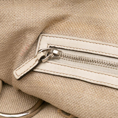 Large GG Canvas Icon Bit Satchel