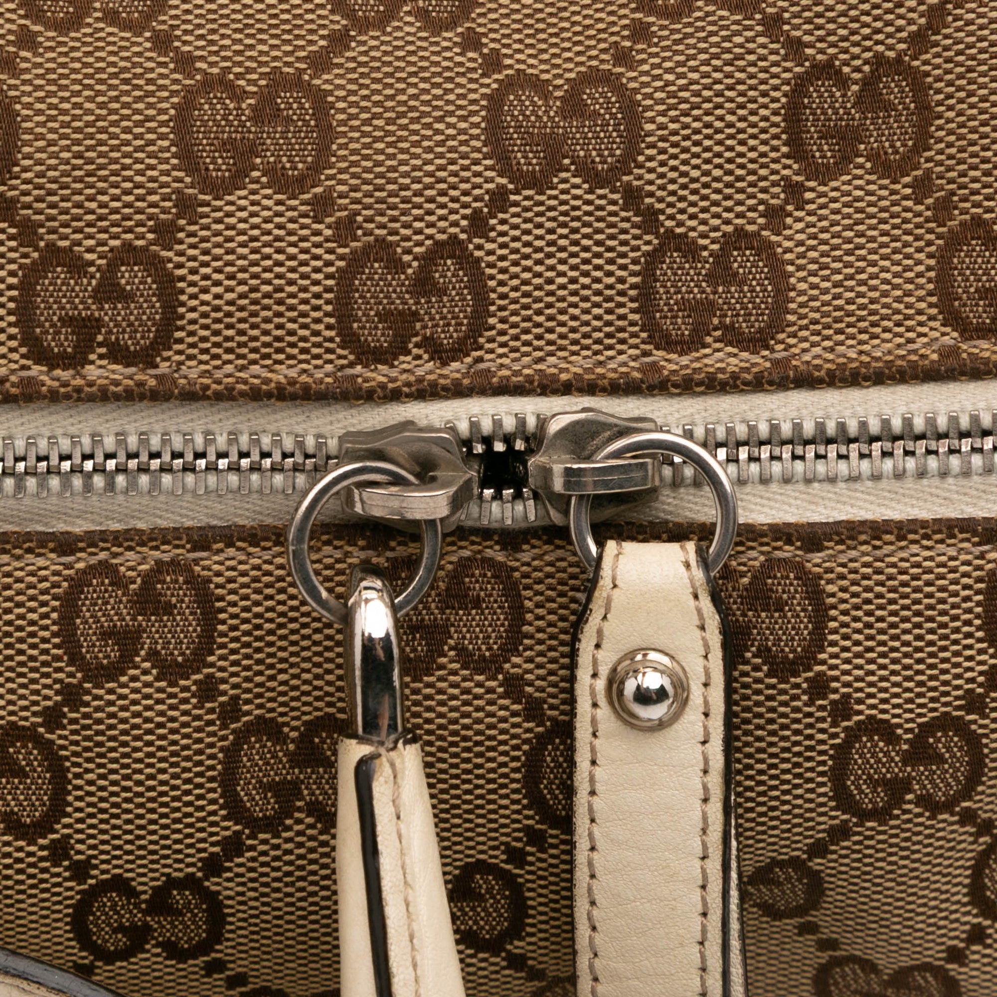 Large GG Canvas Icon Bit Satchel