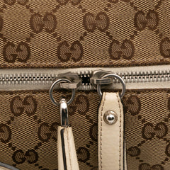Large GG Canvas Icon Bit Satchel