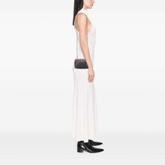 Triomphe Coated Canvas Clutch On Chain