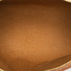 Triomphe Coated Canvas Clutch On Chain